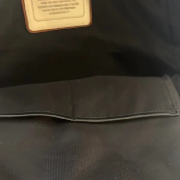 Coach Red and Black Paisley Perforated Backpack - Picture 11 of 12